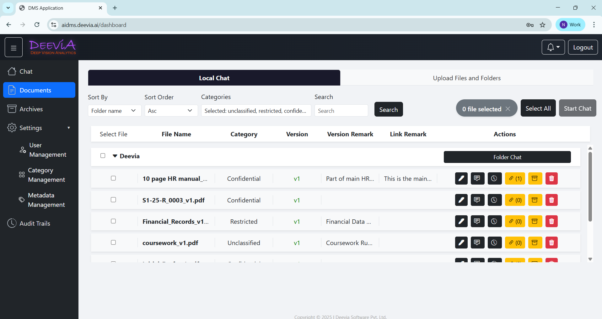 AI-DMS: AI-Driven Intelligent Document Management System